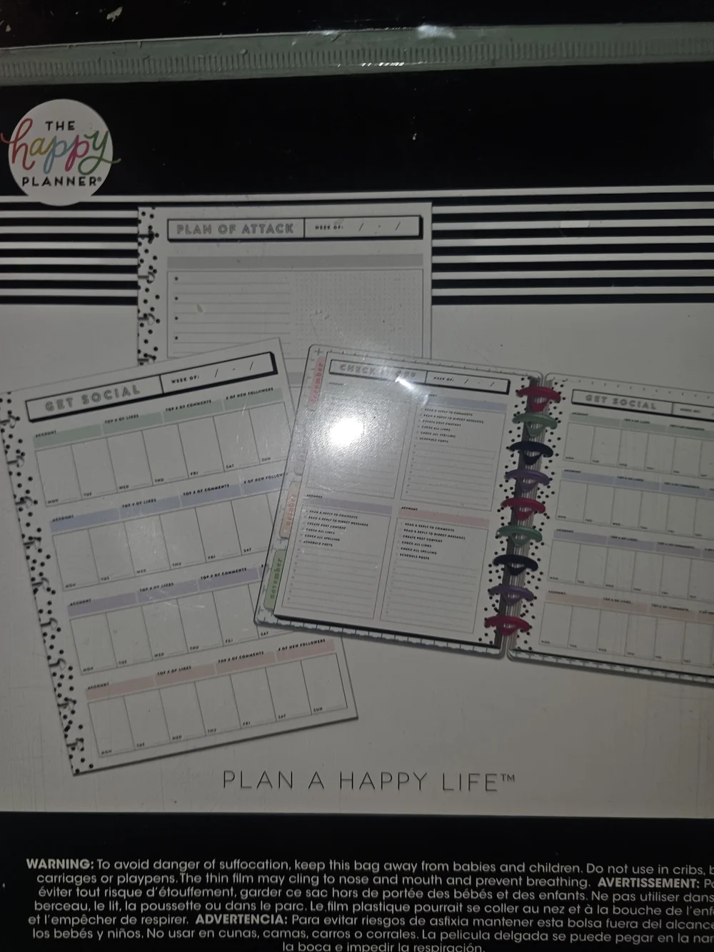 🩷 The Happy Planner Get Social 40-Sheet Dashboard